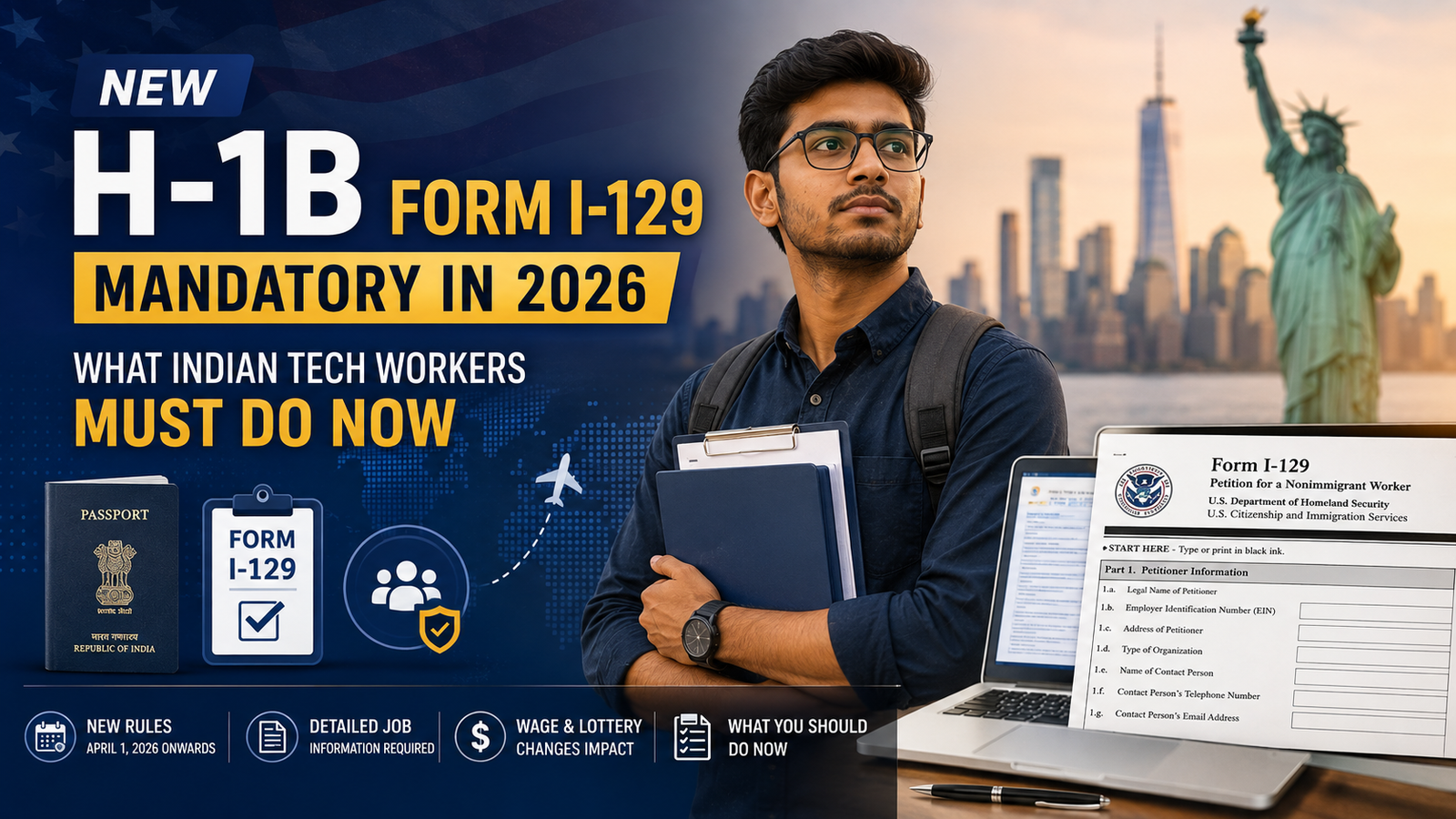New H-1B Form I-129 Mandatory in 2026: What Indian Tech Workers Must Know Now